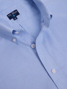 CAMISA ALGODÃO AZUL MANGA CURTA REGULAR FIT MR. BLUE