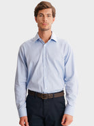 CAMISA AZUL SLIM FIT MR. BLUE