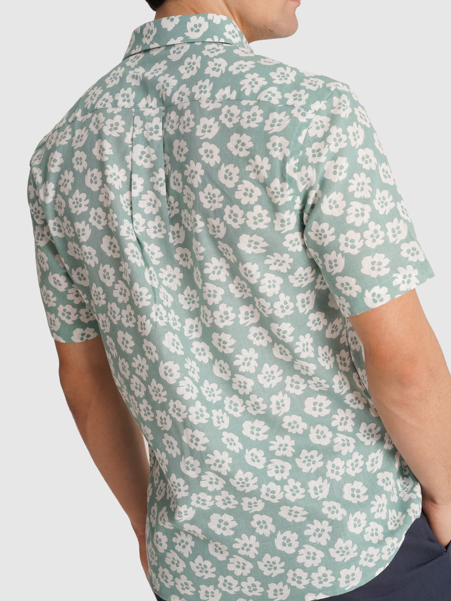 CAMISA VERDE MANGA CURTA REGULAR FIT MR. BLUE