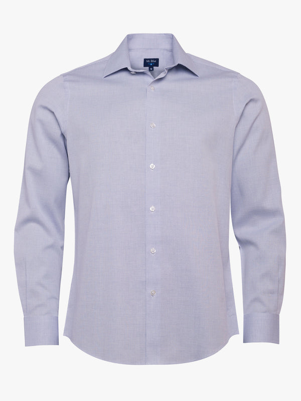 Camisa Slim Fit Dobby Azul Mr. Blue