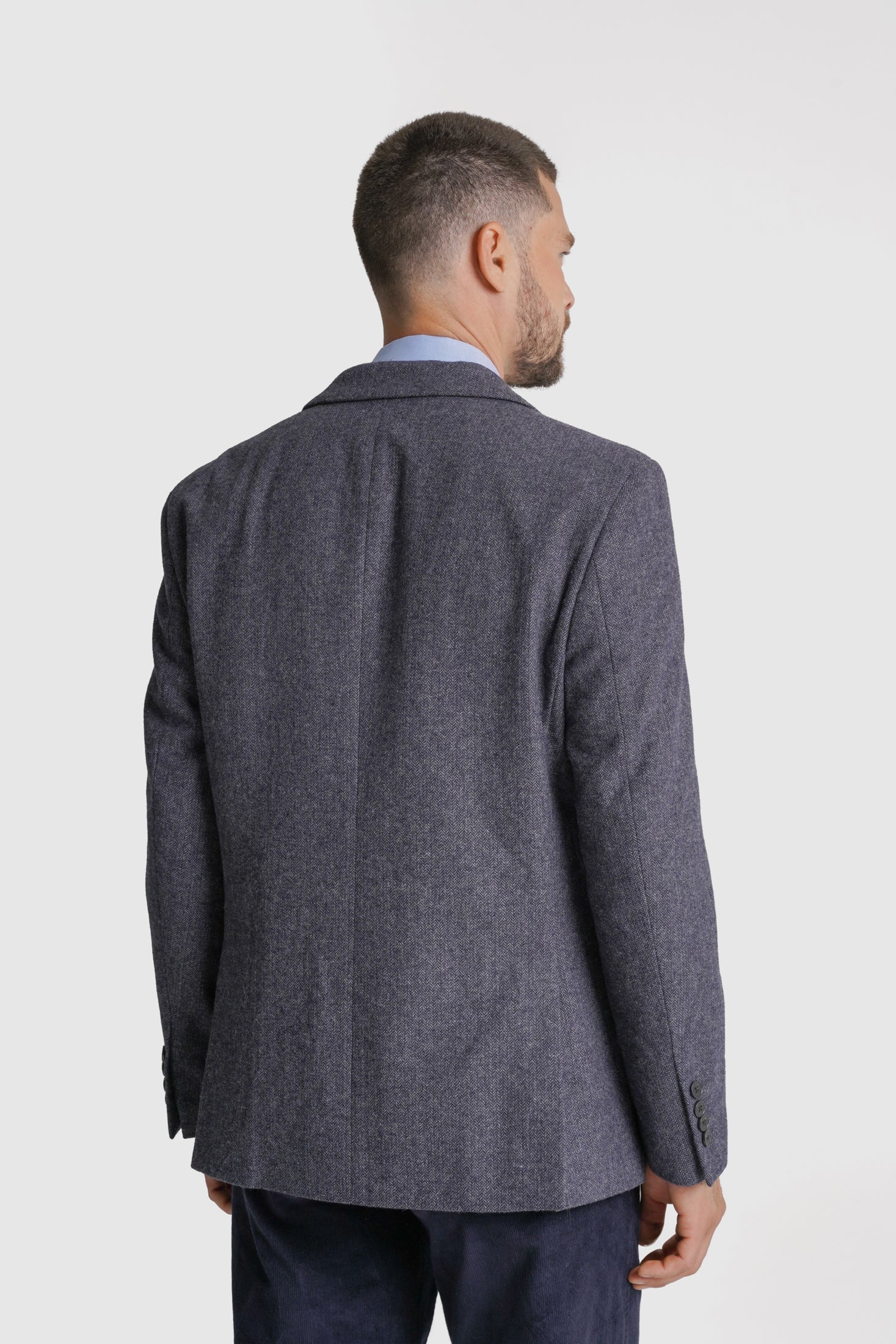 BLAZER LÃ REGULAR FIT AZUL LISO MR. BLUE