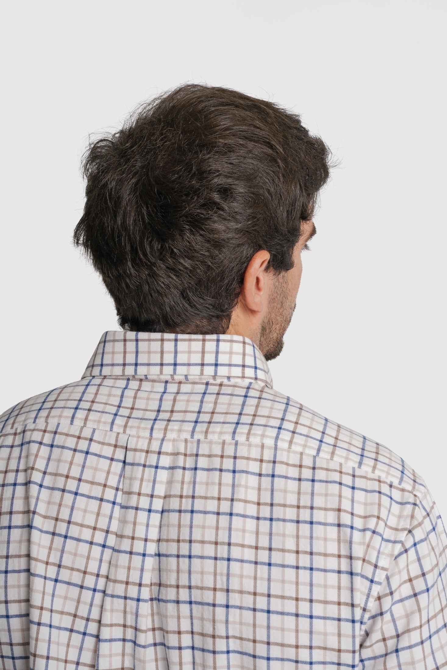 CAMISA FLANELA REGULAR FIT CASTANHA QUADRADA MR. BLUE