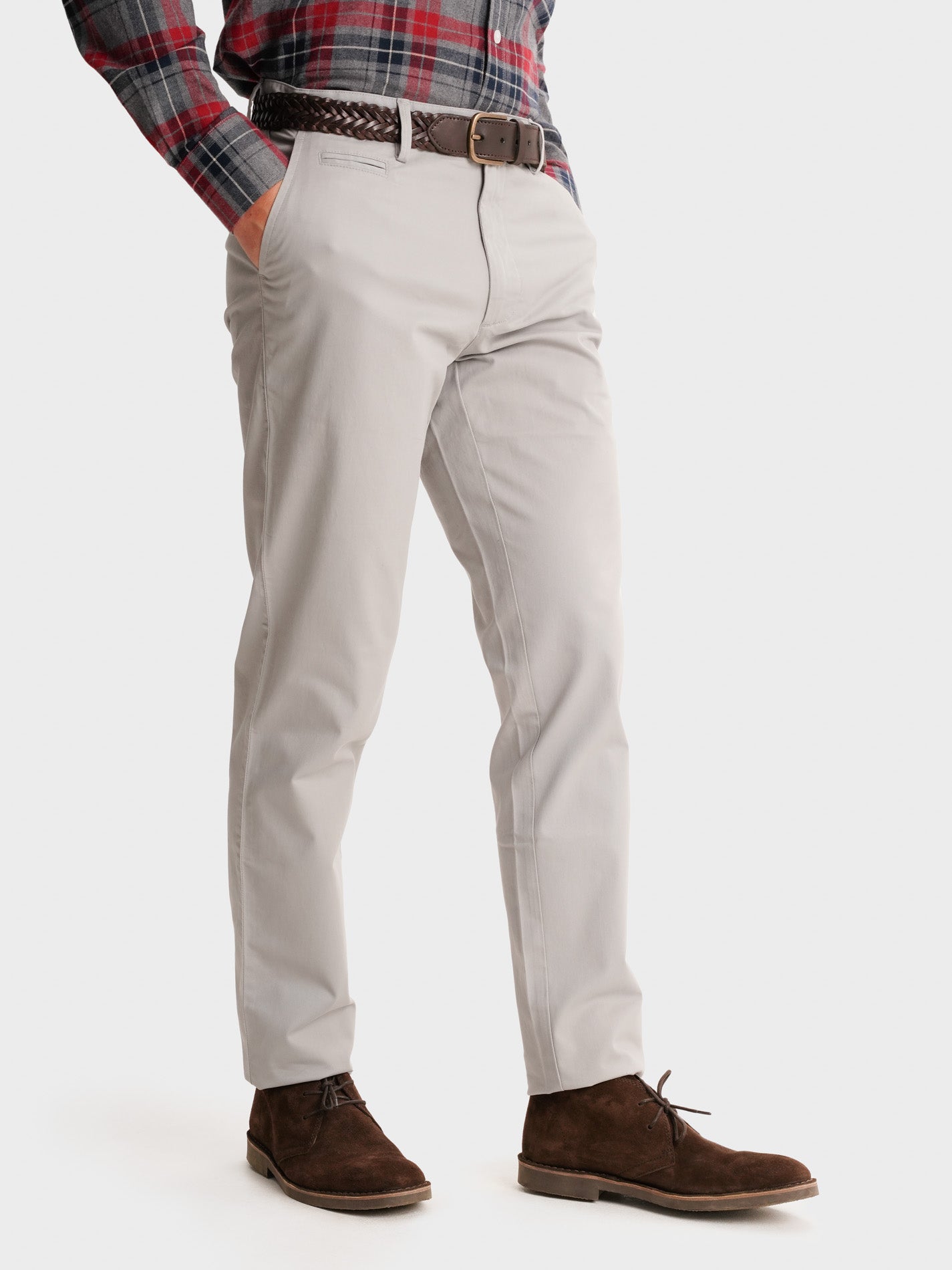 CALÇAS CINZENTAS SLIM FIT MR. BLUE