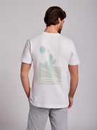 T-SHIRT ALGODÃO BRANCA MANGA CURTA REGULAR FIT MR. BLUE