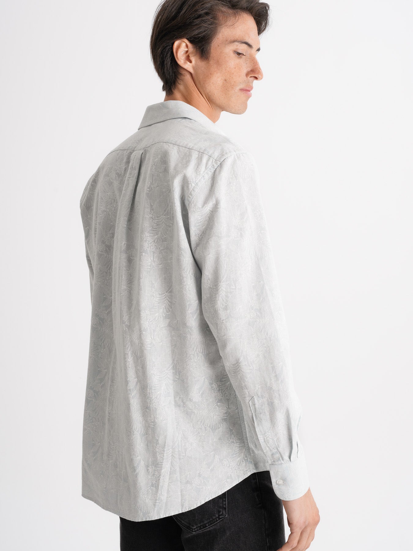 Camisa Regular Fit Linho Azul Mr. Blue