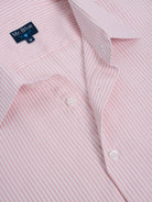 Camisa Algodão Rosa Manga Comprida Slim Fit Mr. Blue