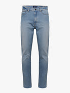 CALÇAS GANGA AZUIS REGULAR FIT MR. BLUE