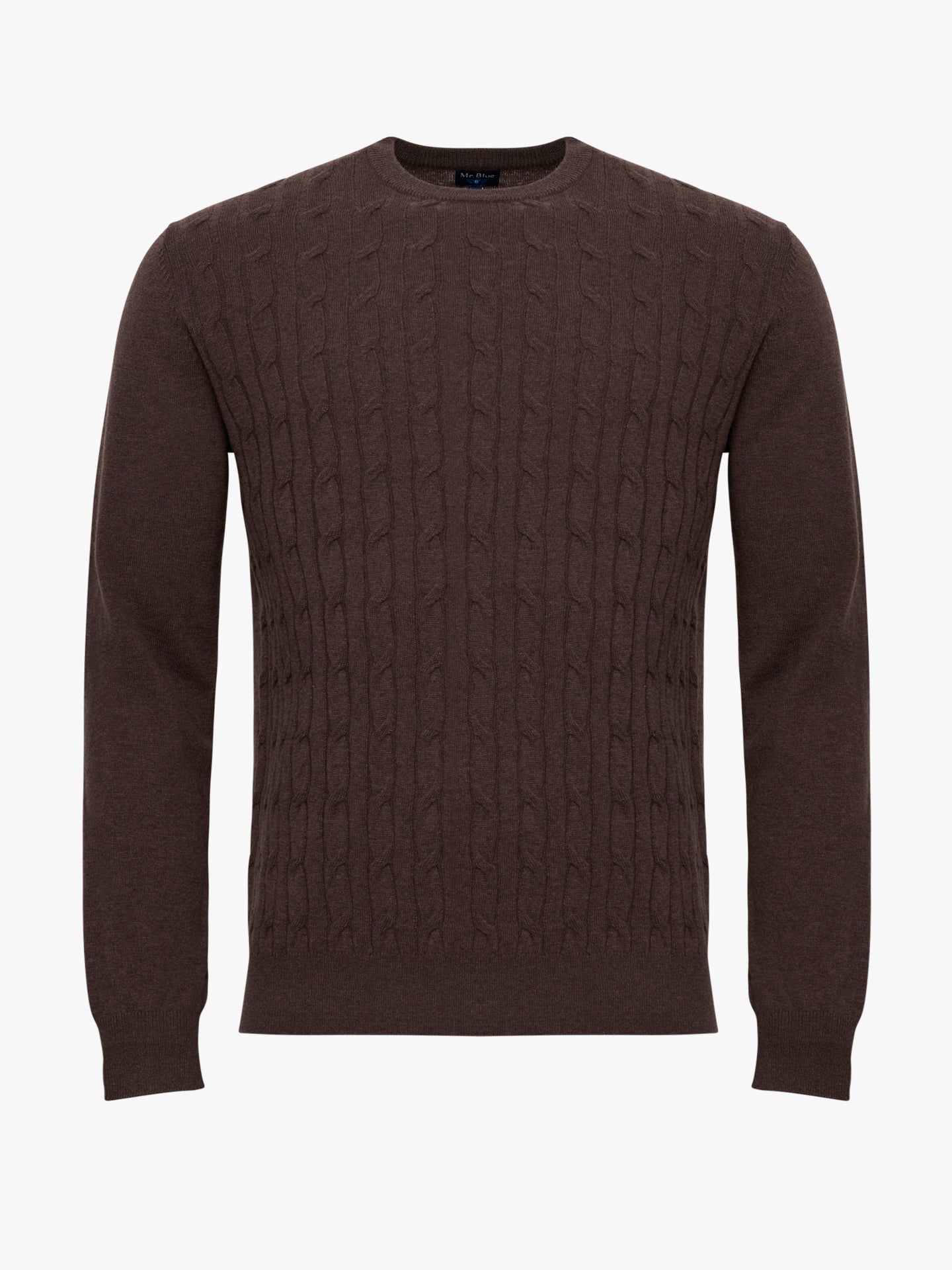 PULLOVER FINO CASTANHO MANGA COMPRIDA REGULAR FIT MR. BLUE