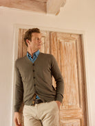 Pullover Caxemira Fino Verde Mr. Blue