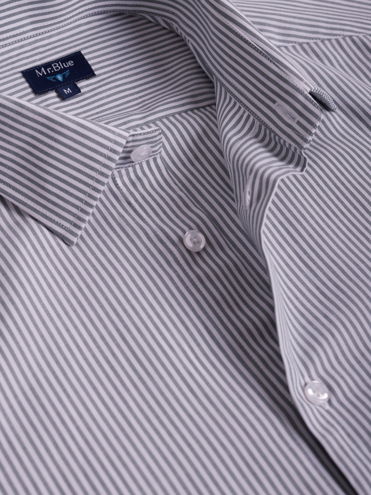 GRAY SLIM FIT MR SHIRT. BLUE