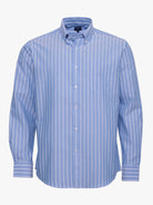 CAMISA ALGODÃO AZUL MANGA COMPRIDA REGULAR FIT MR. BLUE