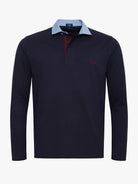 RUGBIE ALGODÃO AZUL MANGA COMPRIDA REGULAR FIT MR. BLUE