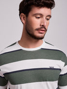 T-SHIRT ALGODÃO VERDE MANGA CURTA REGULAR FIT MR. BLUE