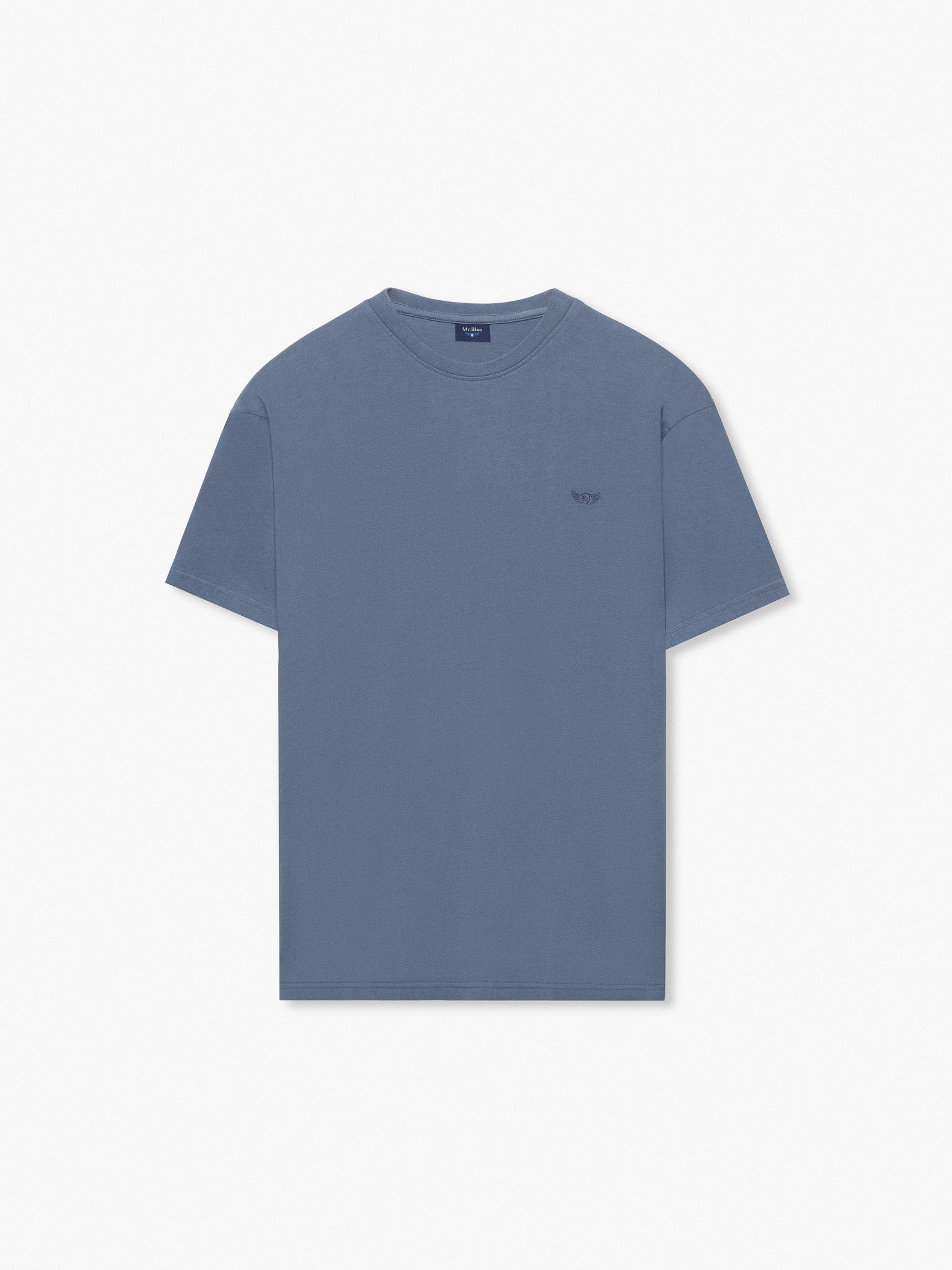 T-SHIRT AZUL MANGA CURTA REGULAR FIT MR. BLUE