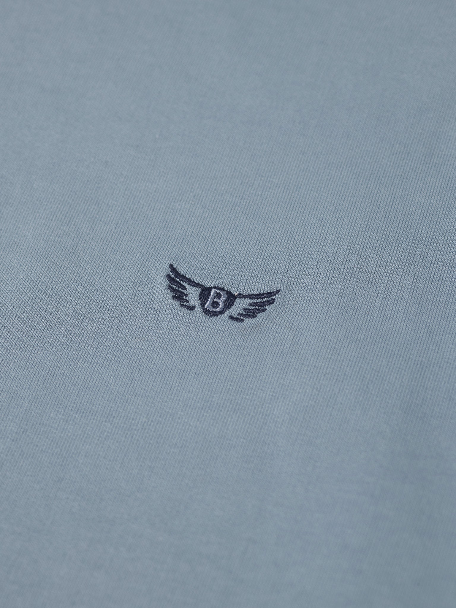SUDADERA REGULAR FIT AZUL CON CAPUCHA MR. AZUL