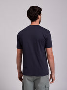 T-SHIRT ALGODÃO AZUL MANGA CURTA REGULAR FIT MR. BLUE