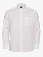 Camisa Algodão Branca Manga Comprida Regular Fit Mr. Blue