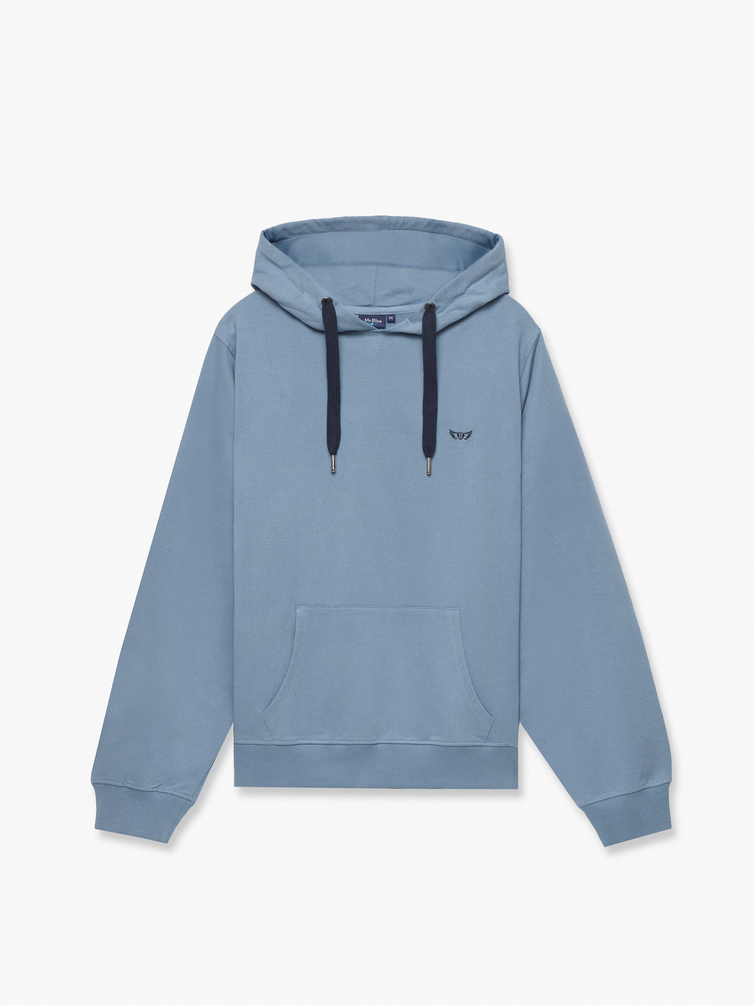 SUDADERA REGULAR FIT AZUL CON CAPUCHA MR. AZUL