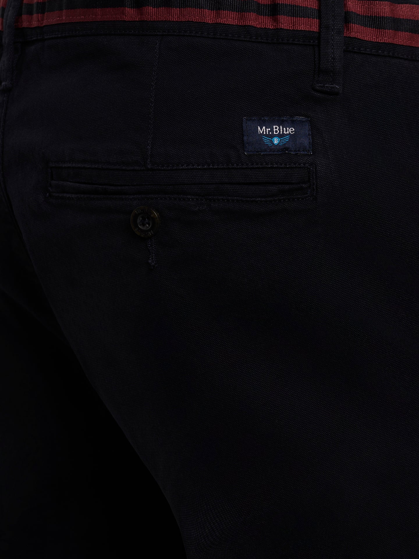 CALÇAS ESTRUTURADA AZUIS SLIM FIT MR. BLUE