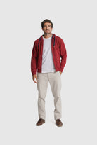 HOODIE ALGODÃO REGULAR FIT BORDEAUX LISO MR. BLUE