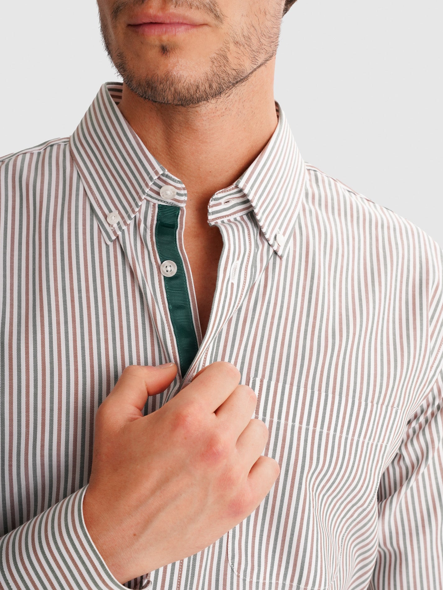 CAMISA VERDE REGULAR FIT MR. BLUE