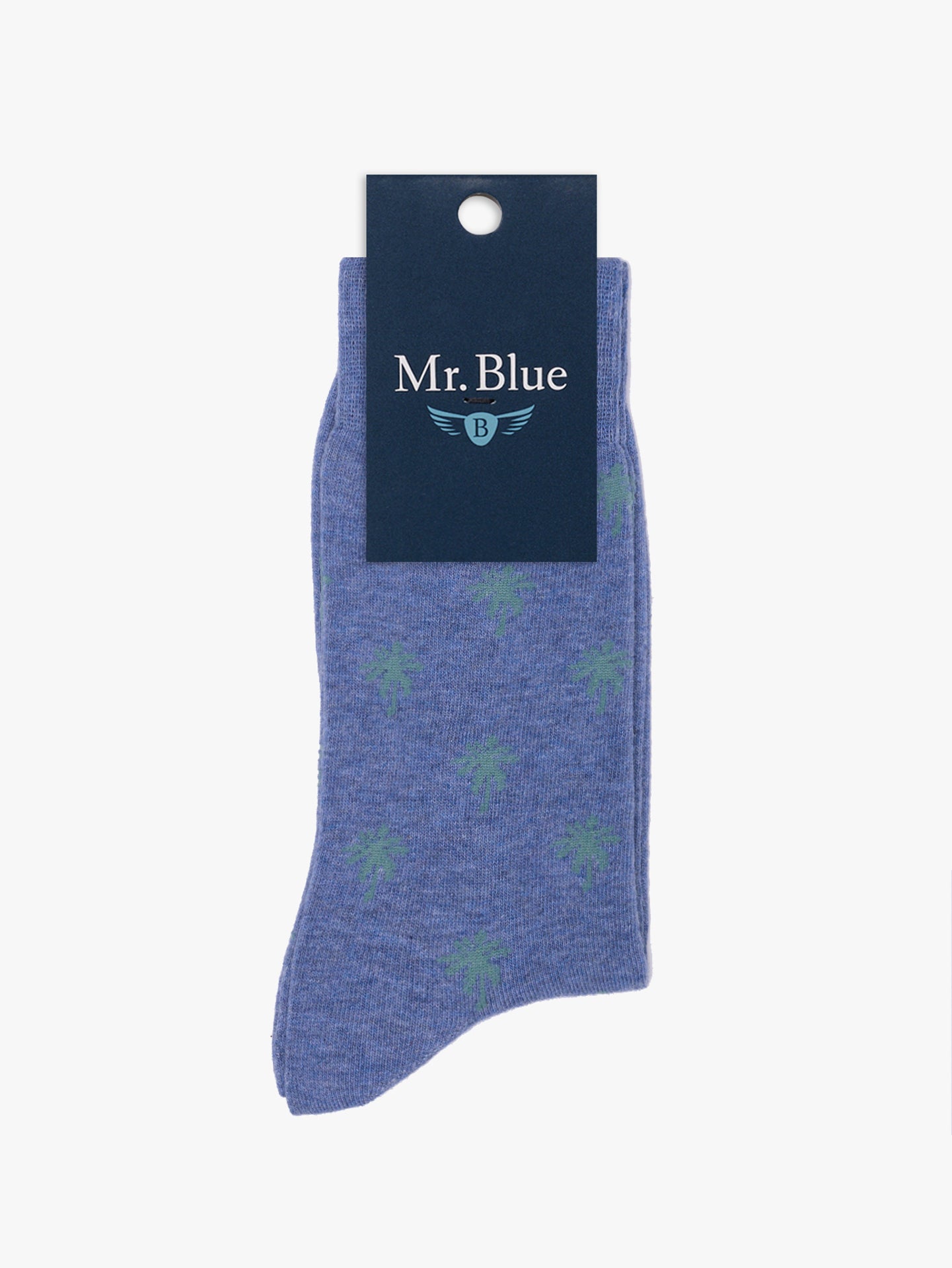 MEIAS ALGODÃO AZUIS REGULAR FIT MR. BLUE