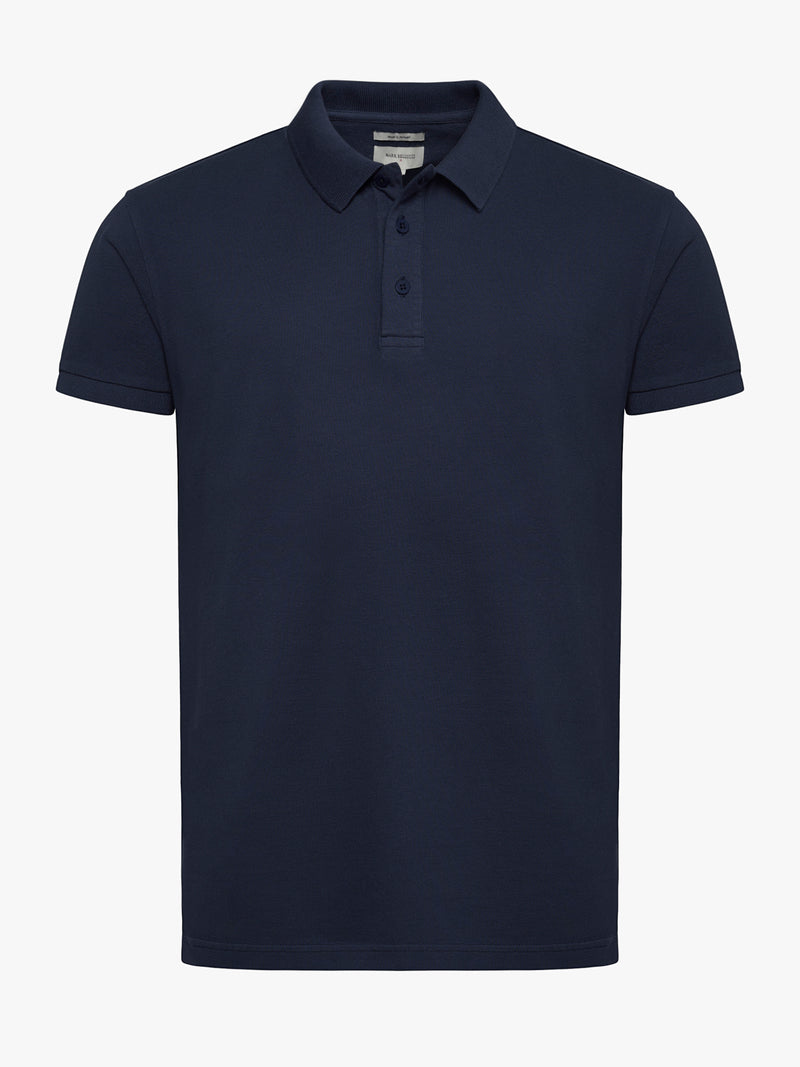 Polo Regular Fit Piquet Azul Mr. Blue