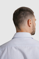 CAMISA ALGODÃO SLIM FIT AZUL LISA MR. BLUE