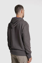 HOODIE ALGODÃO REGULAR FIT CINZENTO LISO MR. BLUE