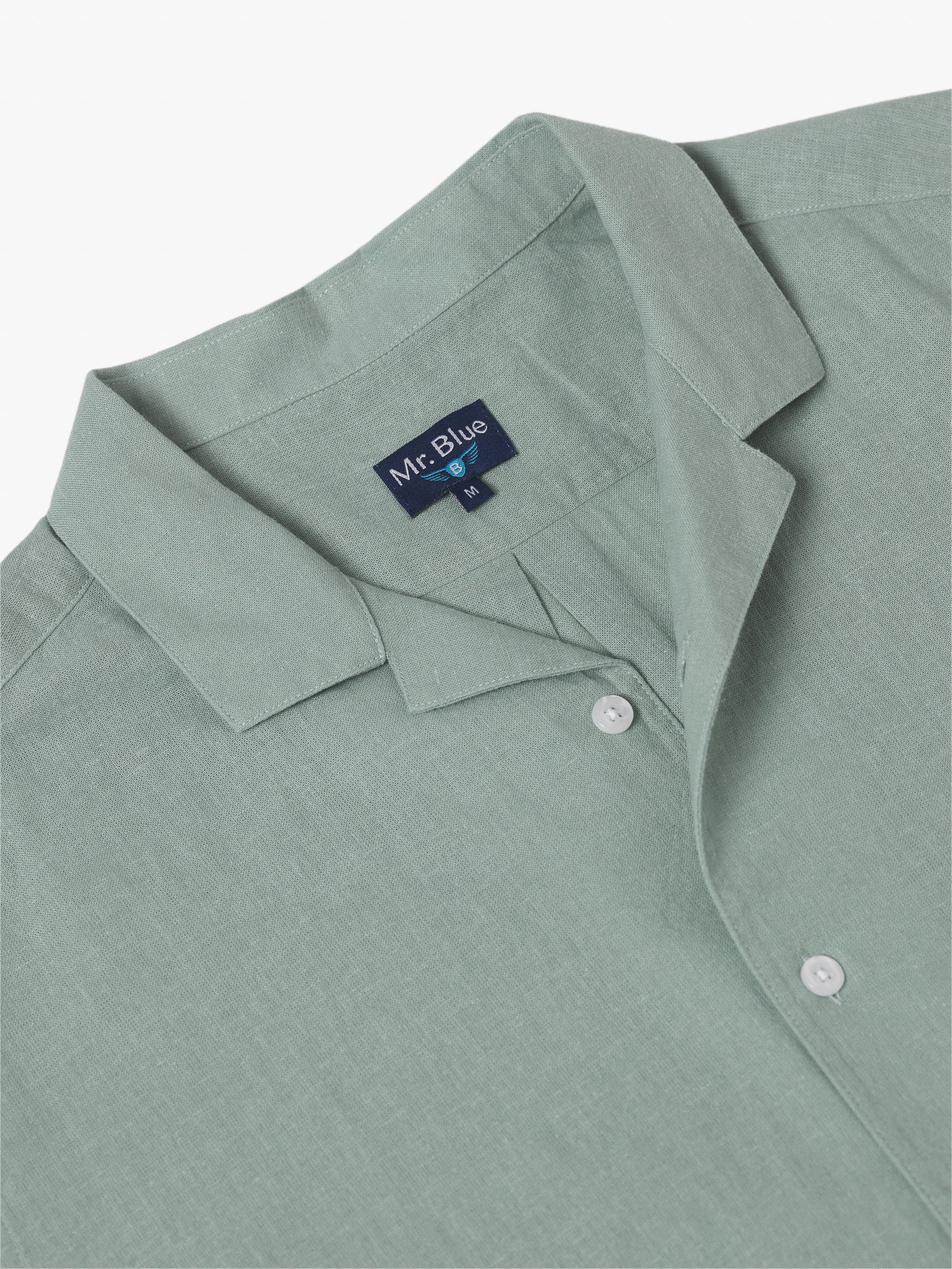 CAMISA VERDE MANGA CORTA REGULAR FIT MR. AZUL