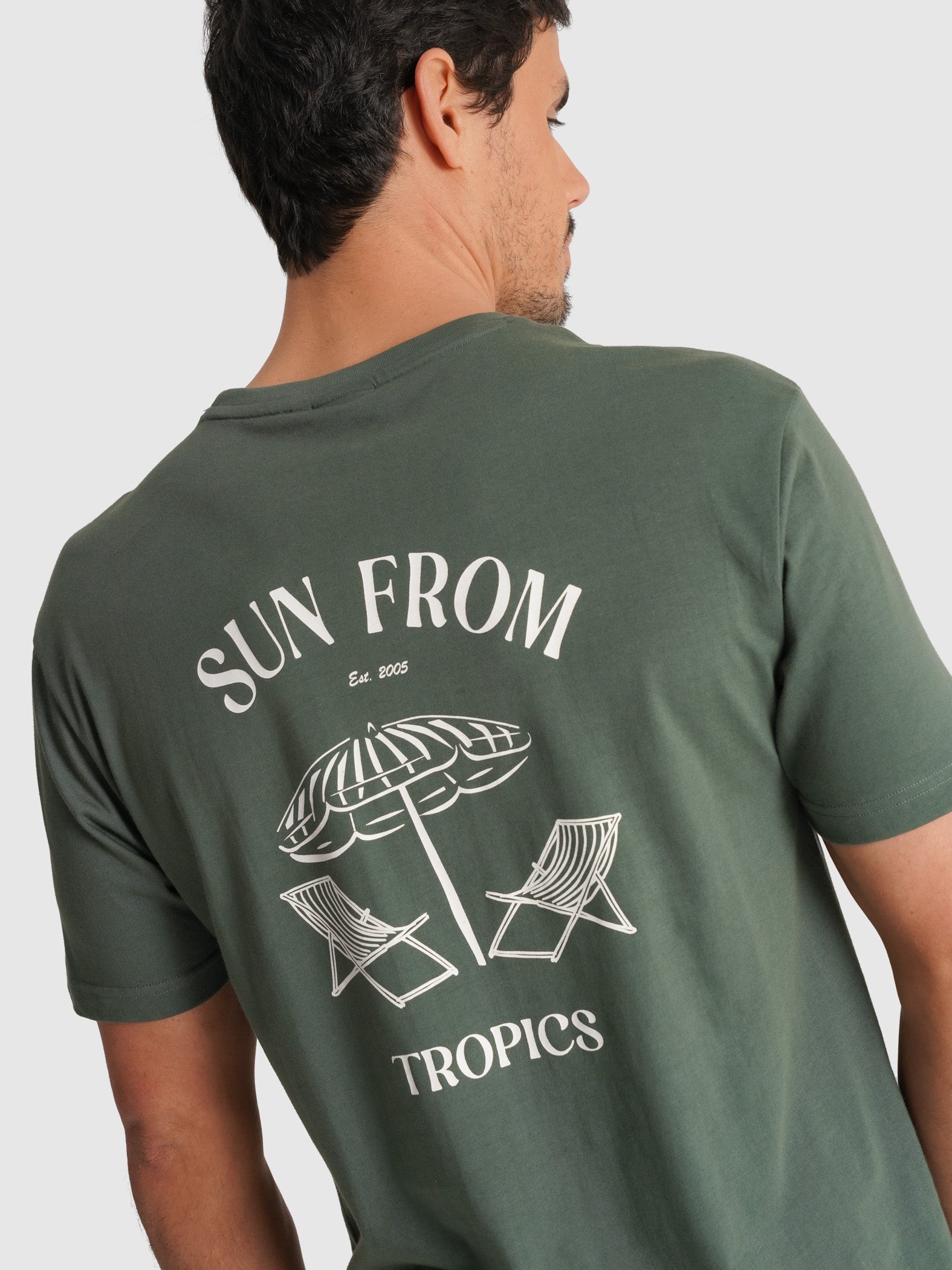 T-SHIRT VERDE MANGA CURTA REGULAR FIT MR. BLUE