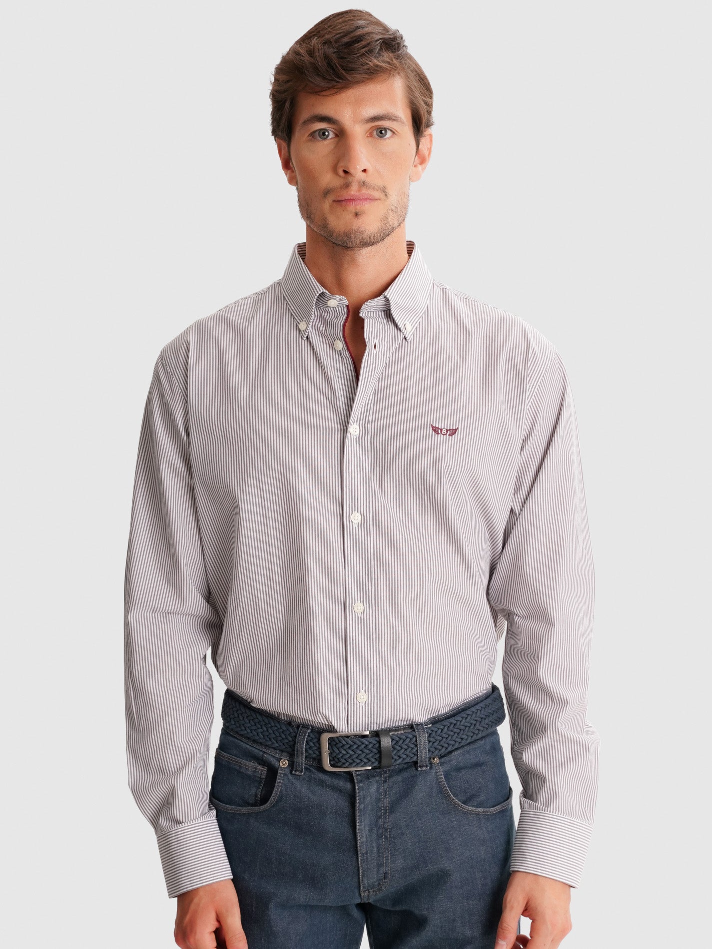 CAMISA CINZENTA REGULAR FIT MR. BLUE