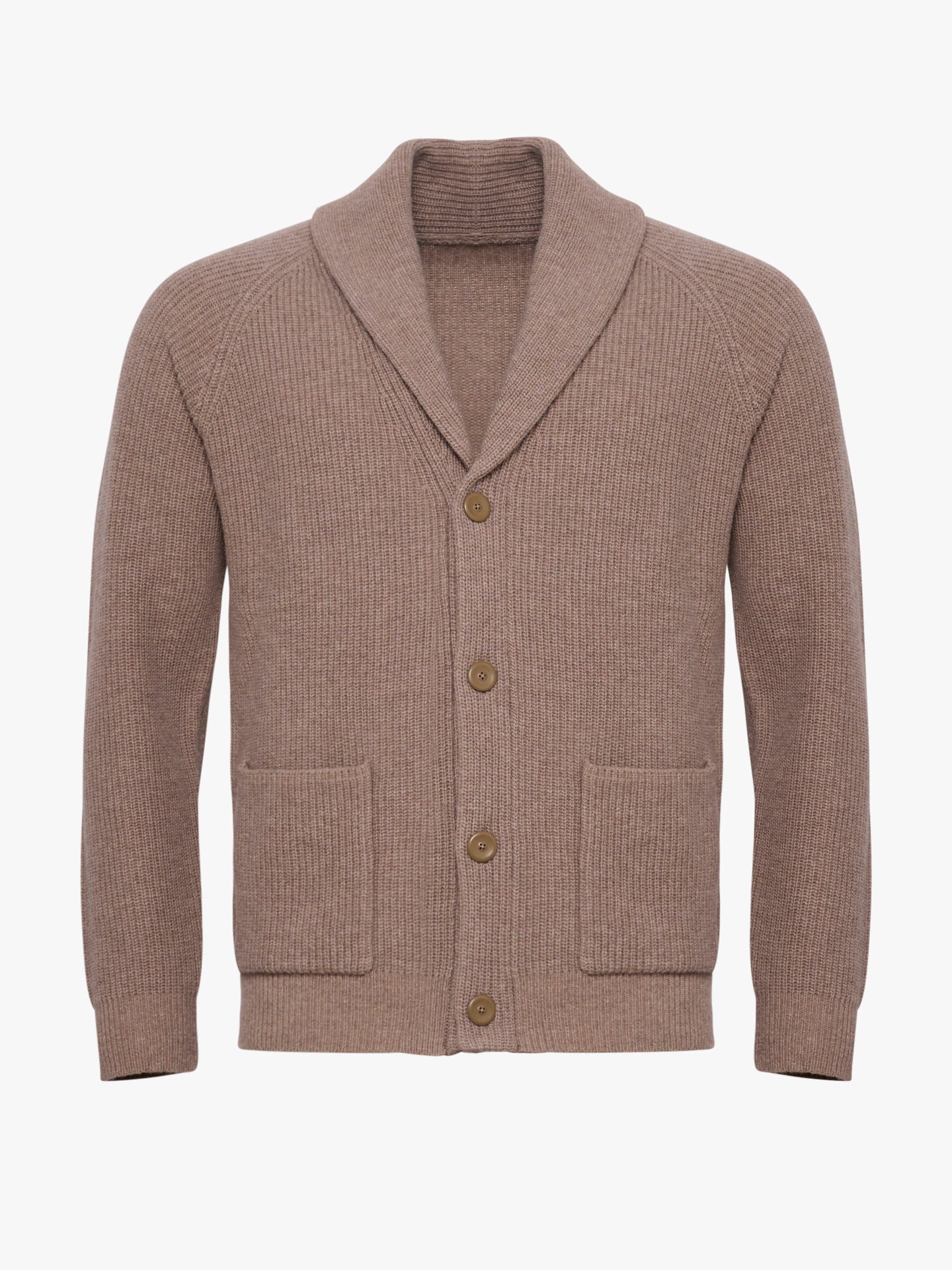 Pullover Lã Merino Bege Manga Comprida Regular Fit Mr. Blue