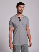 POLO CINZENTO MANGA CURTA REGULAR FIT MR. BLUE