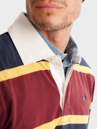 RUGBIE ALGODÃO AZUL MANGA COMPRIDA REGULAR FIT MR. BLUE