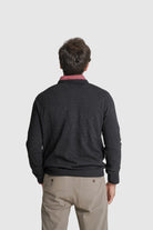PULLOVER LÃ REGULAR FIT CINZENTO LISO MR. BLUE