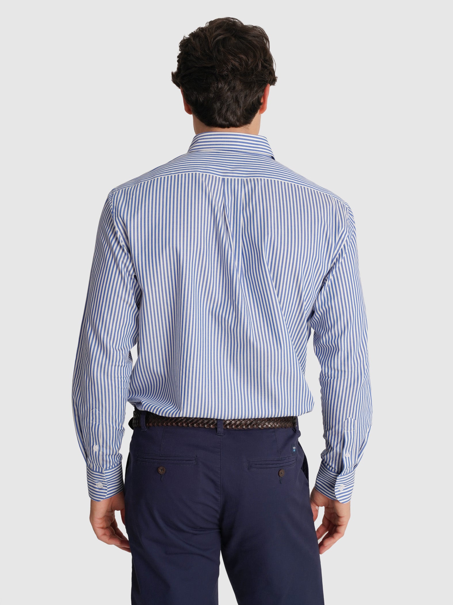 CAMISA TWILL AZUL MANGA COMPRIDA REGULAR FIT MR. BLUE