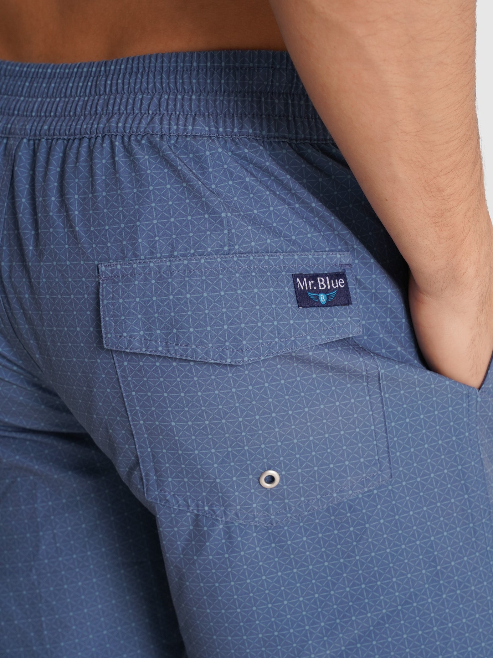 FATO BANHO AZUL REGULAR FIT MR. BLUE