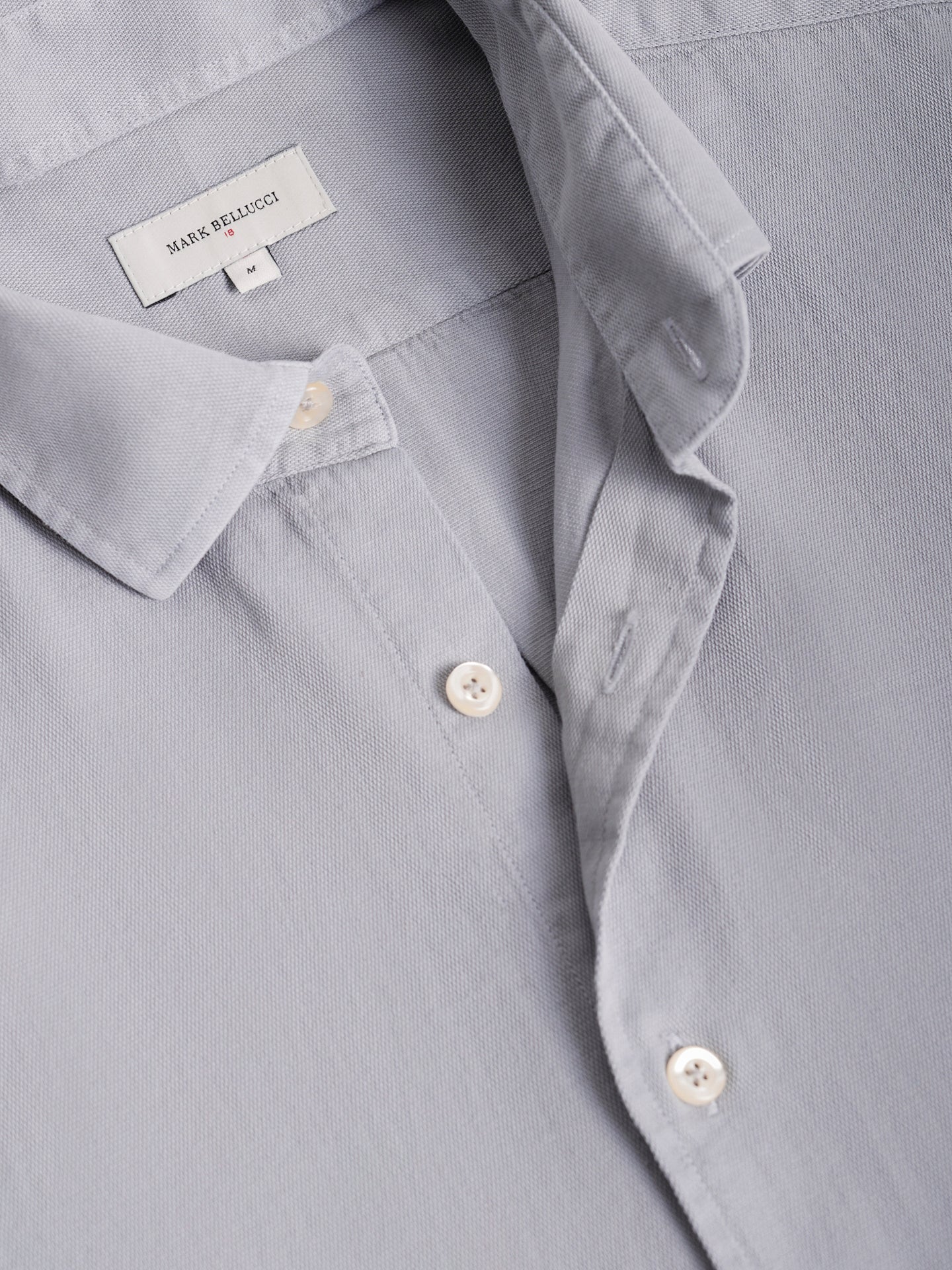 CAMISA AZUL MANGA COMPRIDA REGULAR FIT MARK BELLUCCI