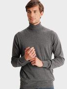 PULLOVER FINO CINZENTA MANGA COMPRIDA REGULAR FIT MR. BLUE