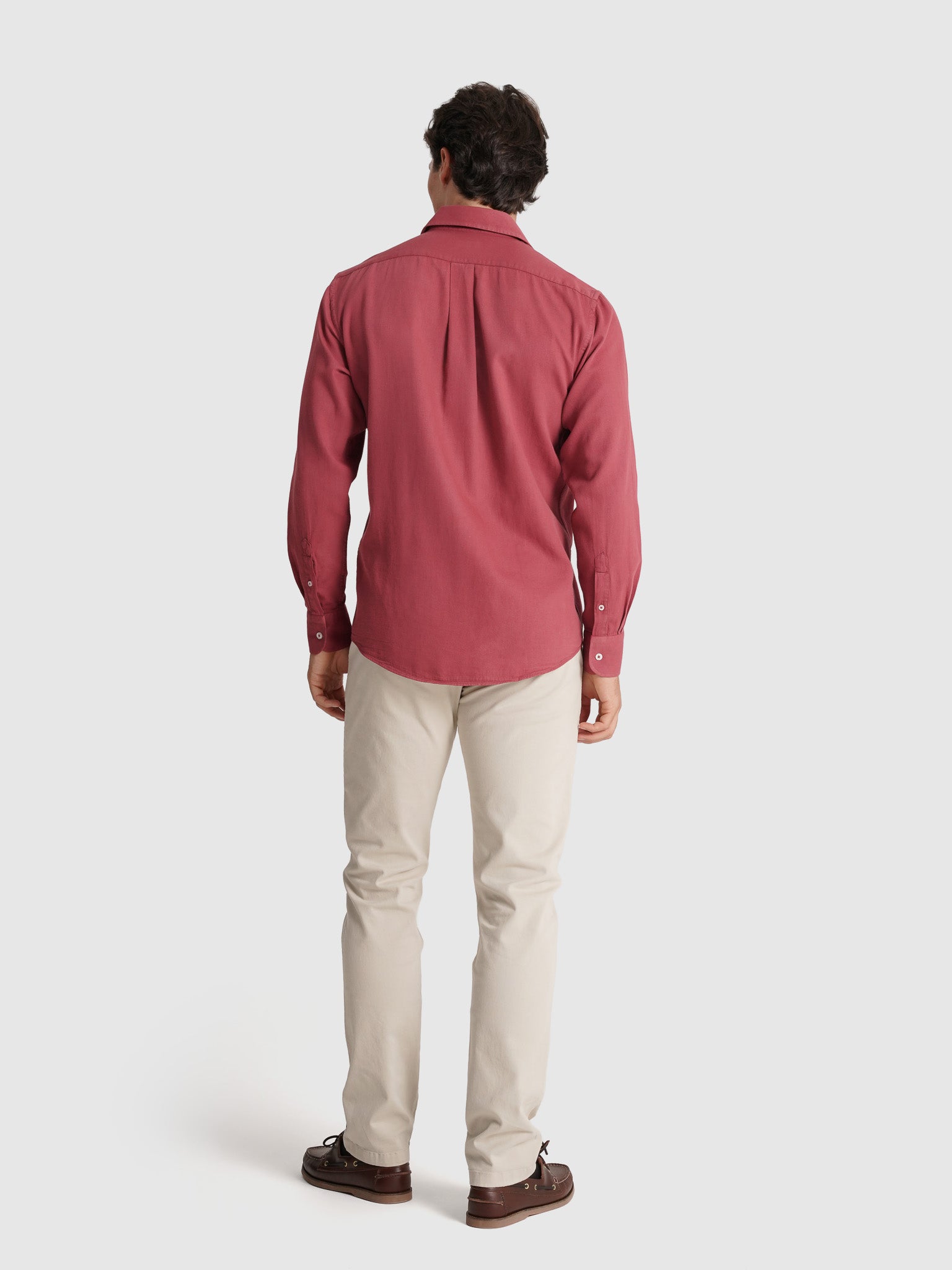 CAMISA ALGODÃO VERMELHA MANGA COMPRIDA REGULAR FIT MARK BELLUCCI