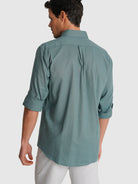 CAMISA VERDE MANGA COMPRIDA REGULAR FIT MR. BLUE