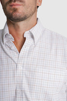 CAMISA ALGODÃO REGULAR FIT AZUL QUADRADA MR. BLUE