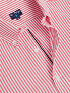 Camisa Algodão Vermelha Manga Comprida Regular Fit Mr. Blue