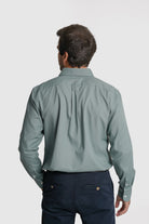 CAMISA ALGODÃO REGULAR FIT VERDE LISA MARK BELLUCCI