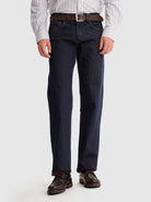 CALÇAS GANGA PRETAS REGULAR FIT MR. BLUE