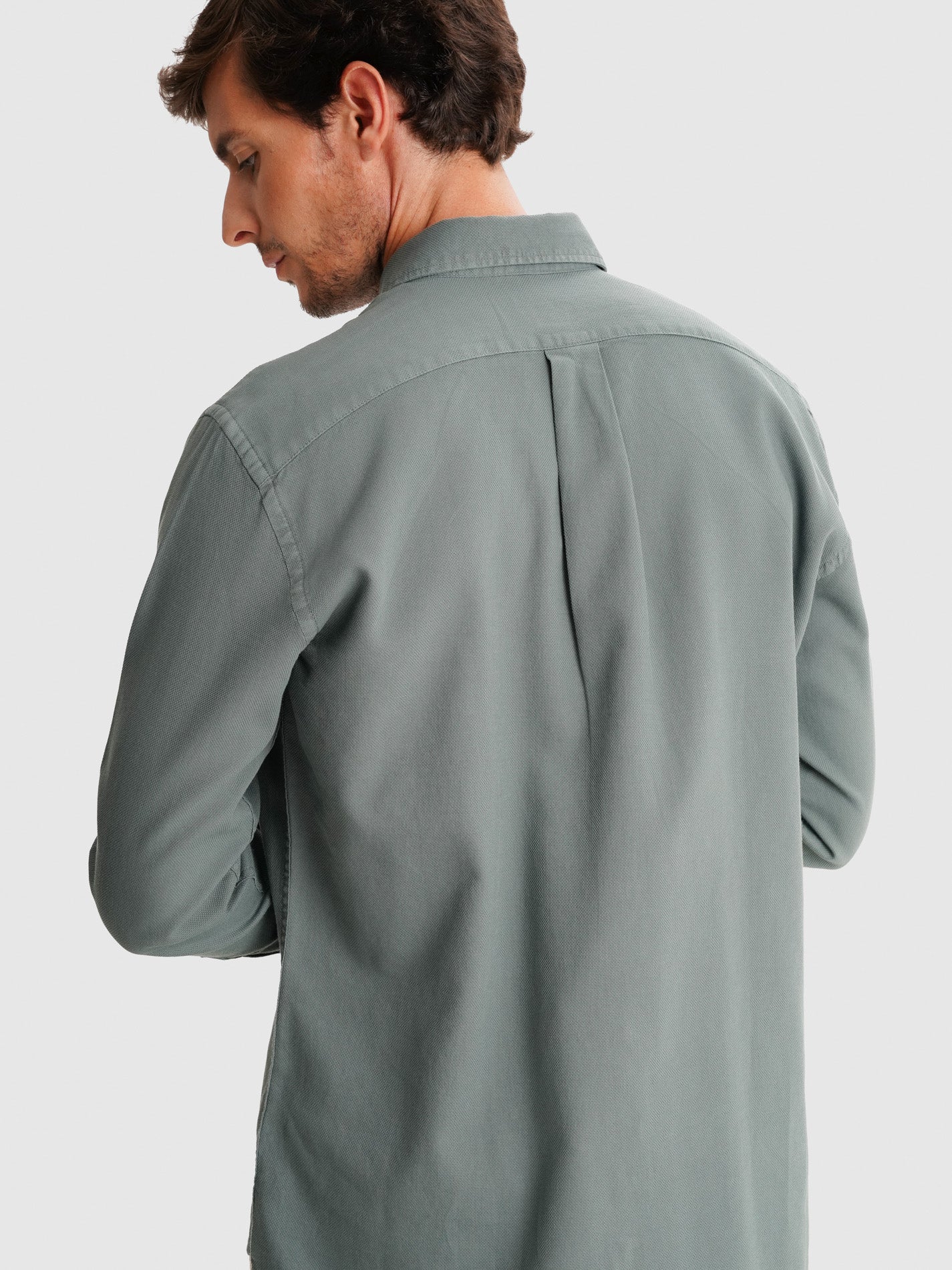 CAMISA VERDE REGULAR FIT MR. BLUE