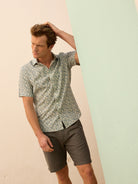 Camisa Regular Fit Linho Azul Mr. Blue