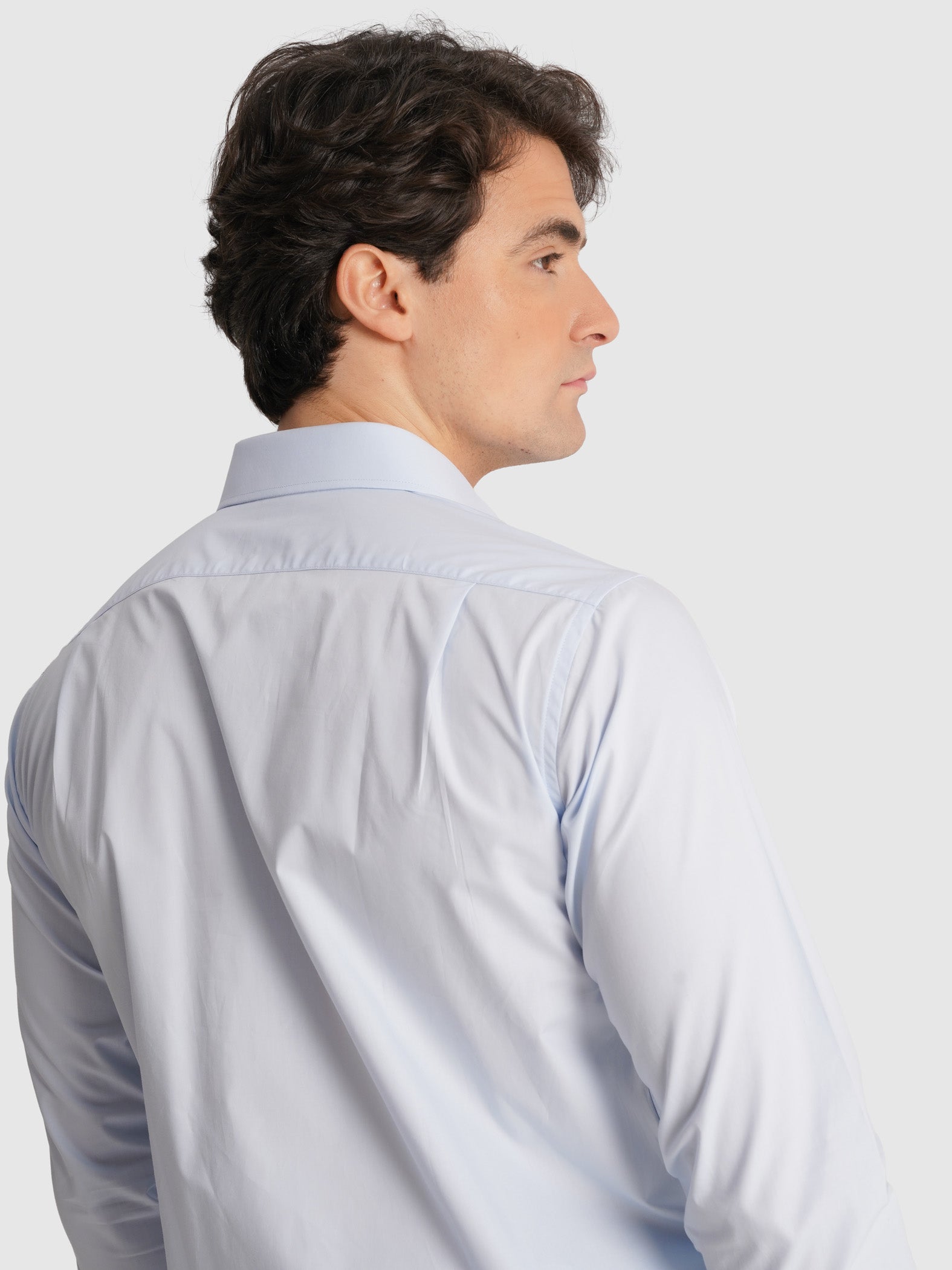 CAMISA MANGA LARGA POPELINA AZUL CLASSIC FIT MR. AZUL