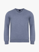 Pullover Caxemira Azul Manga Comprida Regular Fit Mr. Blue